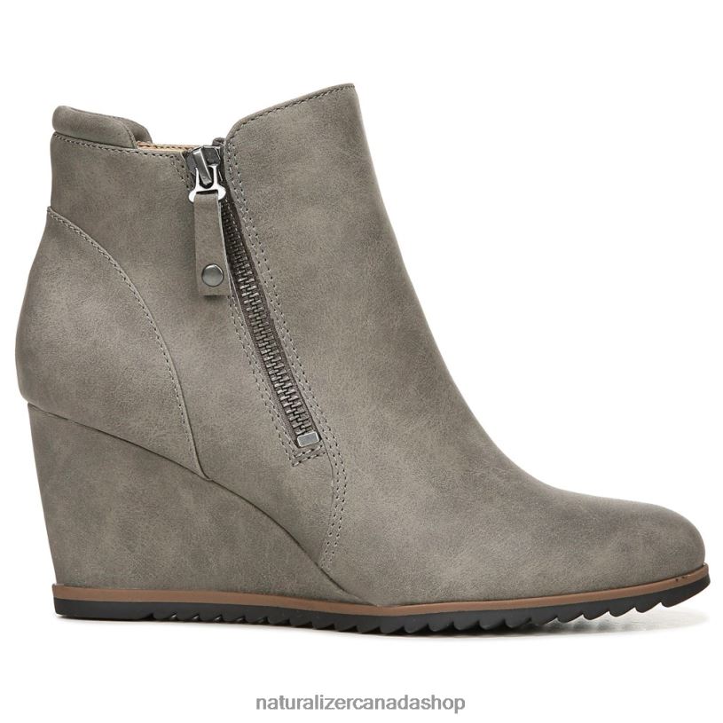 Boots | CA Naturalizer Women Soul Haley Wedge Bootie Grey Synthetic 8LFNB282