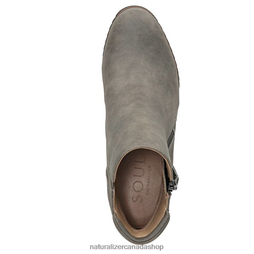 Boots | CA Naturalizer Women Soul Haley Wedge Bootie Grey Synthetic 8LFNB282