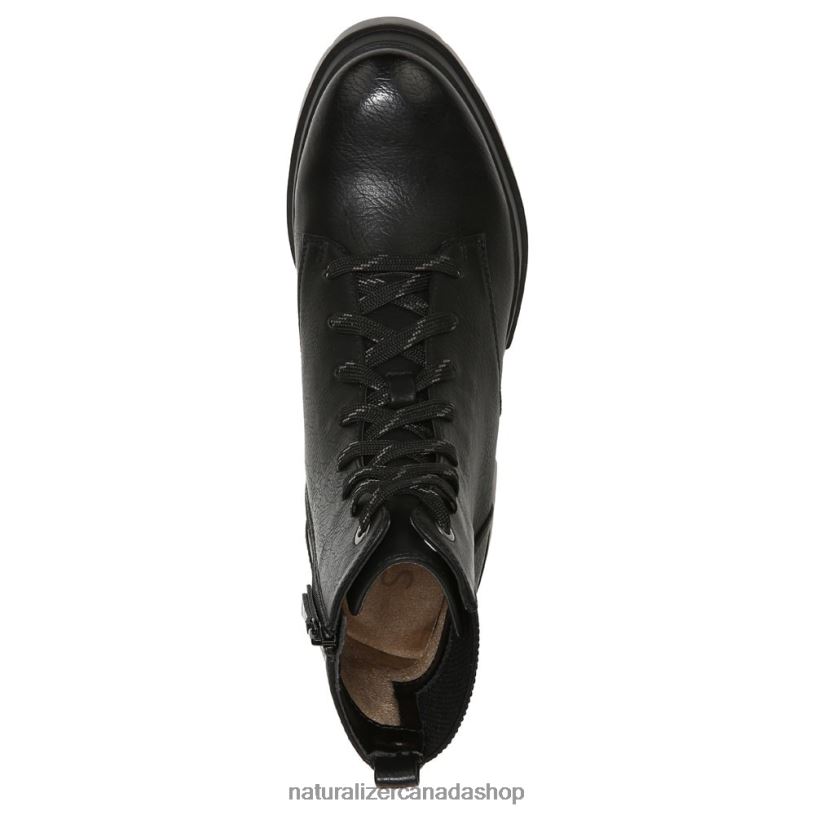 Boots | CA Naturalizer Women Soul Ozzy Combat Boot Black Smooth Synthetic 8LFNB693