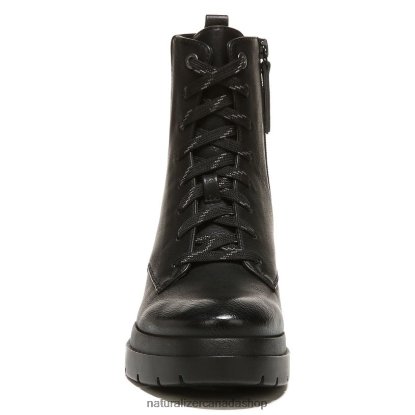 Boots | CA Naturalizer Women Soul Ozzy Combat Boot Black Smooth Synthetic 8LFNB693
