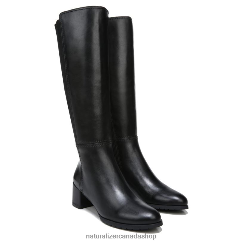 Boots | CA Naturalizer Women Brent Wide Calf Knee High Boot Black Leather 8LFNB228