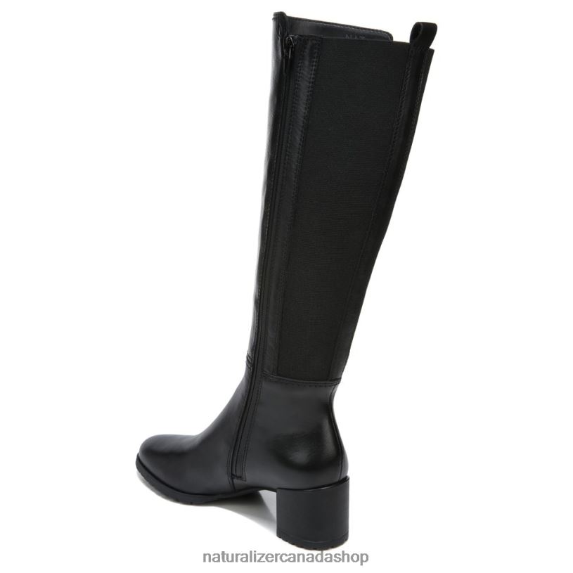 Boots | CA Naturalizer Women Brent Wide Calf Knee High Boot Black Leather 8LFNB228
