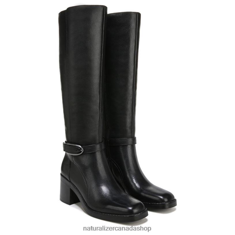 Boots | CA Naturalizer Women Elliot Riding Boot Black Leather 8LFNB635