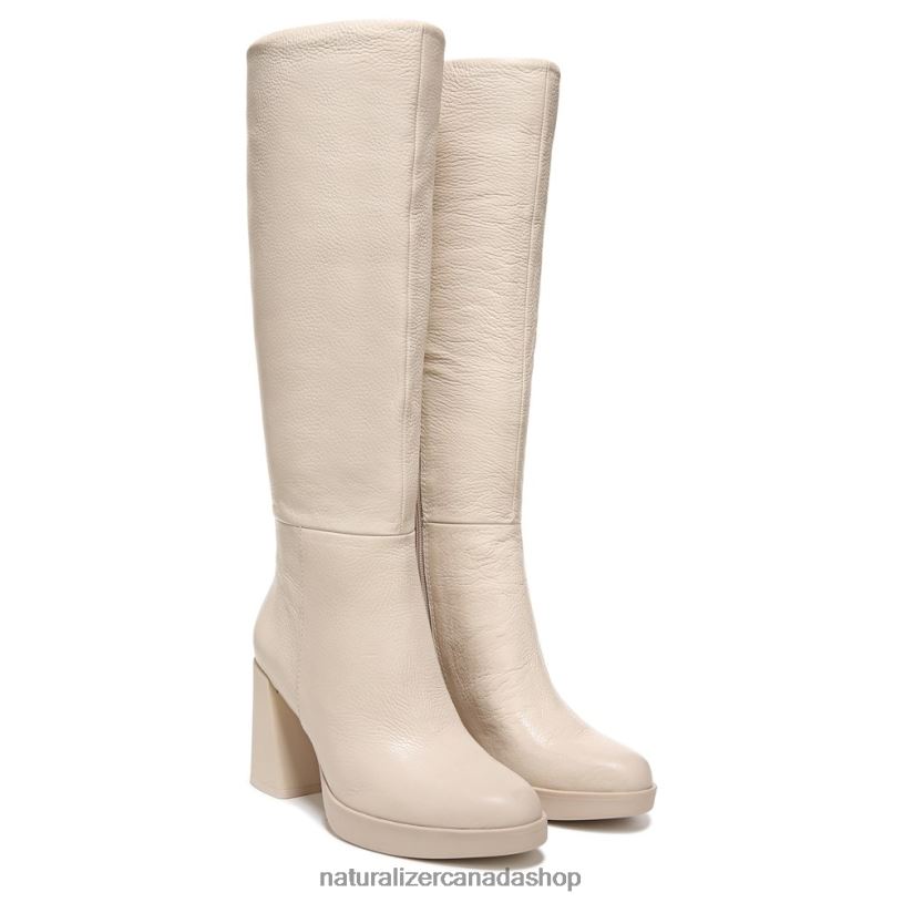 Boots | CA Naturalizer Women Gen N Align Knee High Boot Porcelain Beige Pebble Leather 8LFNB376