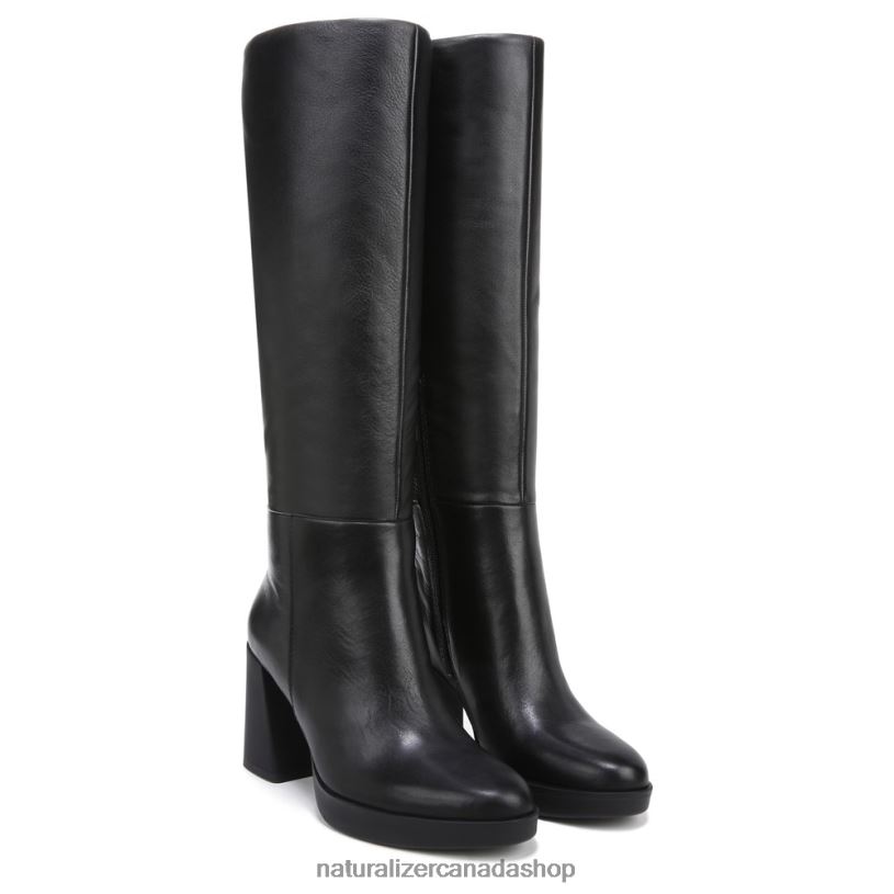 Boots | CA Naturalizer Women Gen N Align Wide Calf Boot Black Leather 8LFNB630