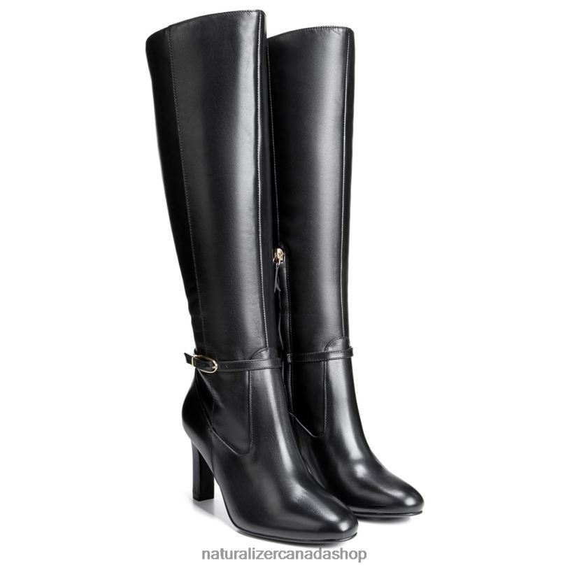 Boots | CA Naturalizer Women Henny Wide Calf Knee High Boot Black Leather 8LFNB638