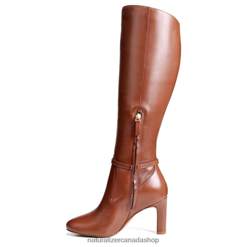 Boots | CA Naturalizer Women Henny Wide Calf Knee High Boot Cocoa Brown Leather 8LFNB640