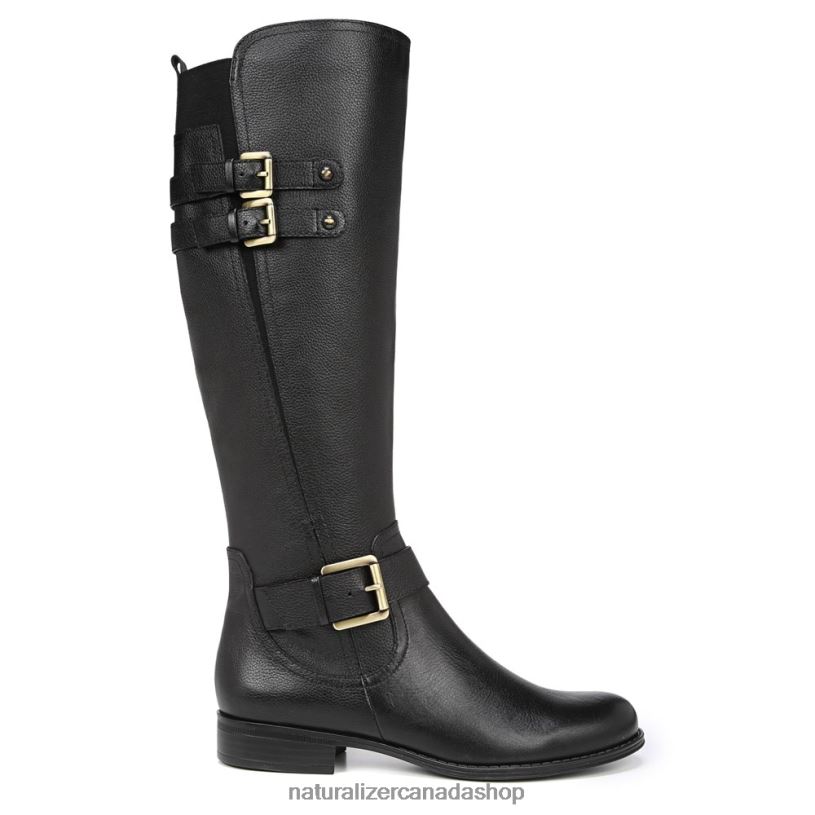 Boots | CA Naturalizer Women Jessie Wide Calf Knee High Boot Black Leather 8LFNB271