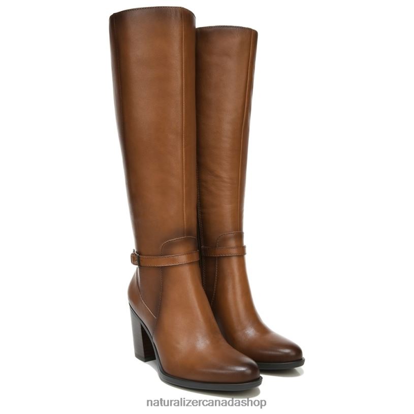 Boots | CA Naturalizer Women Kalina Wide Calf Knee High Boot Cider Spice Leather 8LFNB256