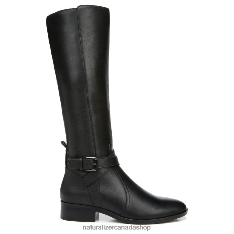 Boots | CA Naturalizer Women Rena Wide Calf Riding Boot Black Leather 8LFNB253