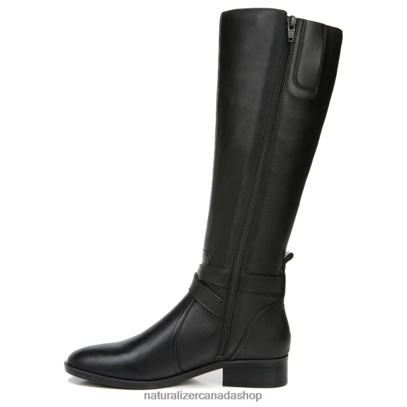 Boots | CA Naturalizer Women Rena Wide Calf Riding Boot Black Leather 8LFNB253