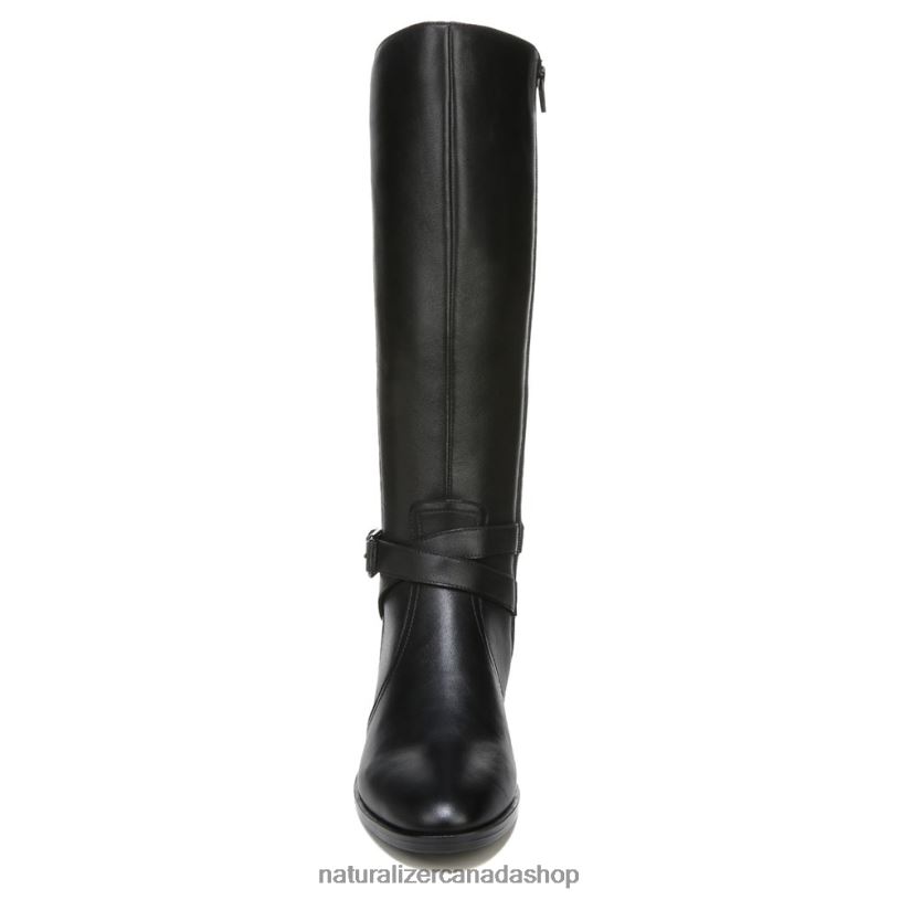 Boots | CA Naturalizer Women Rena Wide Calf Riding Boot Black Leather 8LFNB253