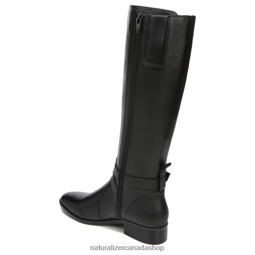 Boots | CA Naturalizer Women Rena Wide Calf Riding Boot Black Leather 8LFNB253