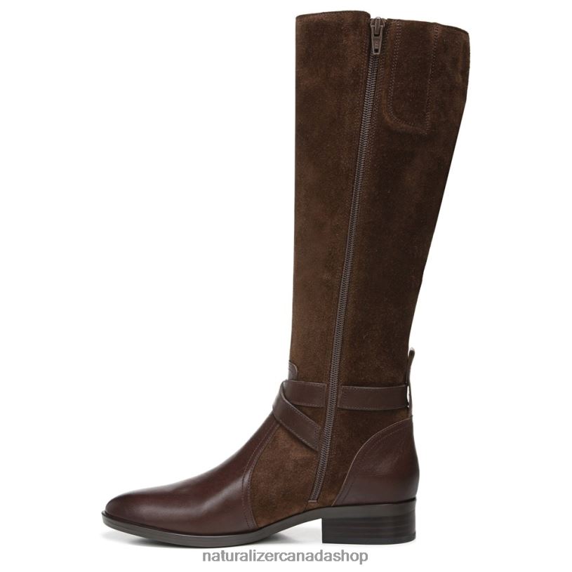 Boots | CA Naturalizer Women Rena Wide Calf Riding Boot Chocolate Bar Leather 8LFNB255