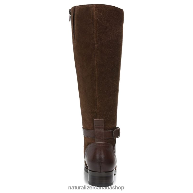 Boots | CA Naturalizer Women Rena Wide Calf Riding Boot Chocolate Bar Leather 8LFNB255