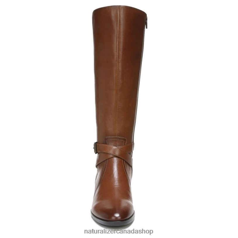 Boots | CA Naturalizer Women Rena Wide Calf Riding Boot Ciderspice Leather 8LFNB254