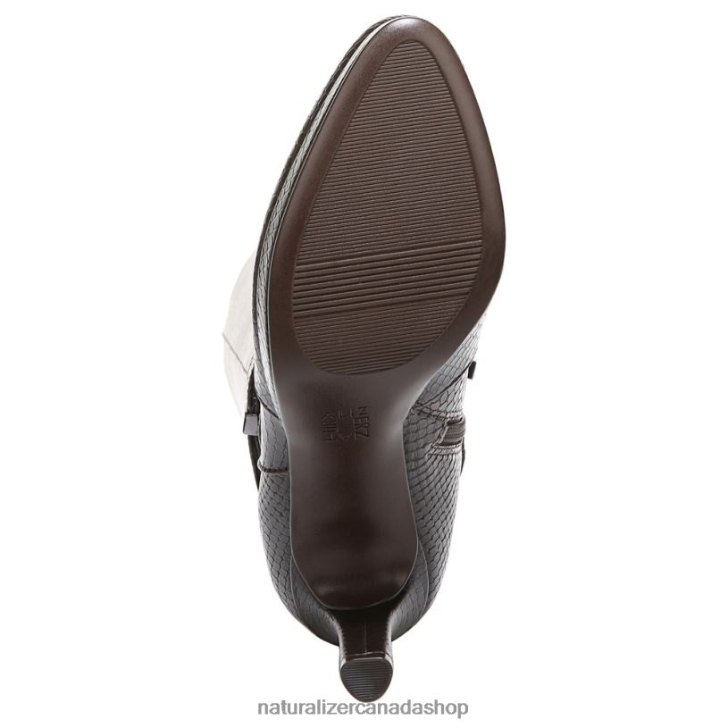 Boots | CA Naturalizer Women Taelynn Knee High Boot Forest Brown Snake Leather 8LFNB649