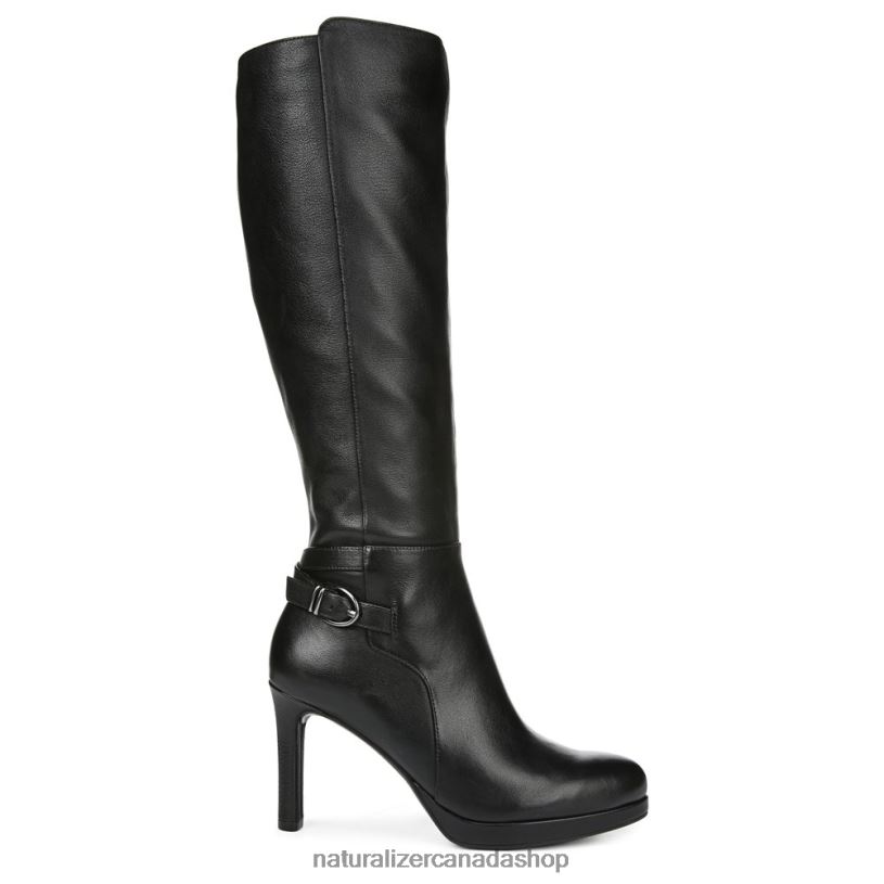 Boots | CA Naturalizer Women Tai Wide Calf Dress Boot Black Leather 8LFNB686