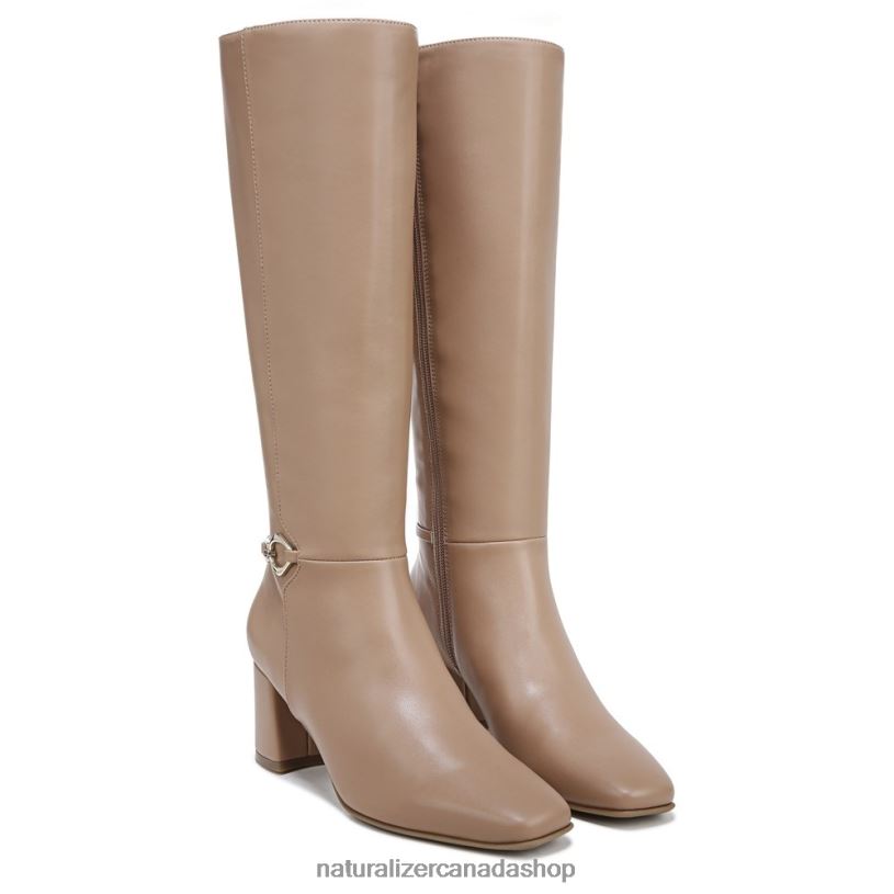 Boots | CA Naturalizer Women Waylon Knee High Boot Taupe Smooth Synthetic 8LFNB593