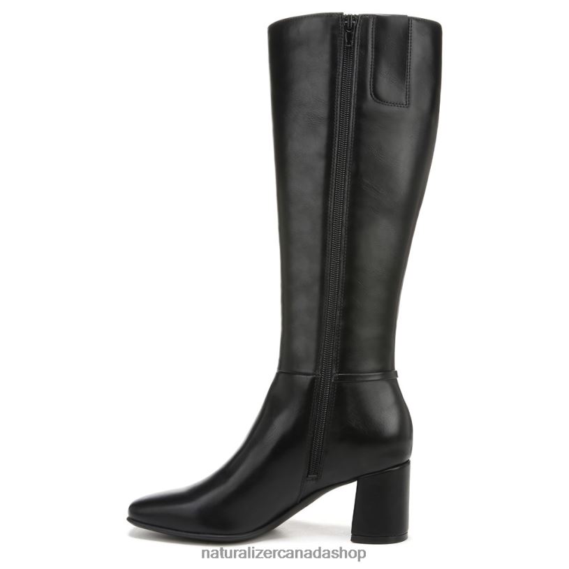 Boots | CA Naturalizer Women Waylon Wide Calf Knee High Boot Black Textured Synthetic 8LFNB600