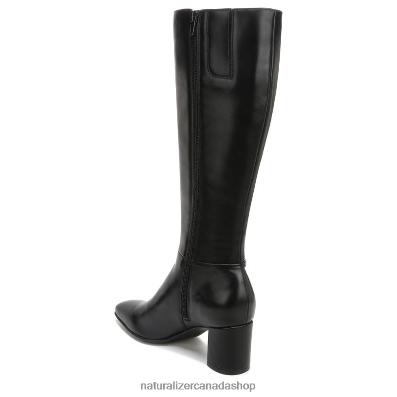 Boots | CA Naturalizer Women Waylon Wide Calf Knee High Boot Black Textured Synthetic 8LFNB600