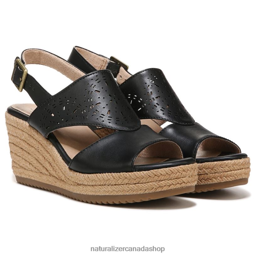 Sandals | CA Naturalizer Women Soul Ocean Espadrille Sandal Black Synthetic 8LFNB578
