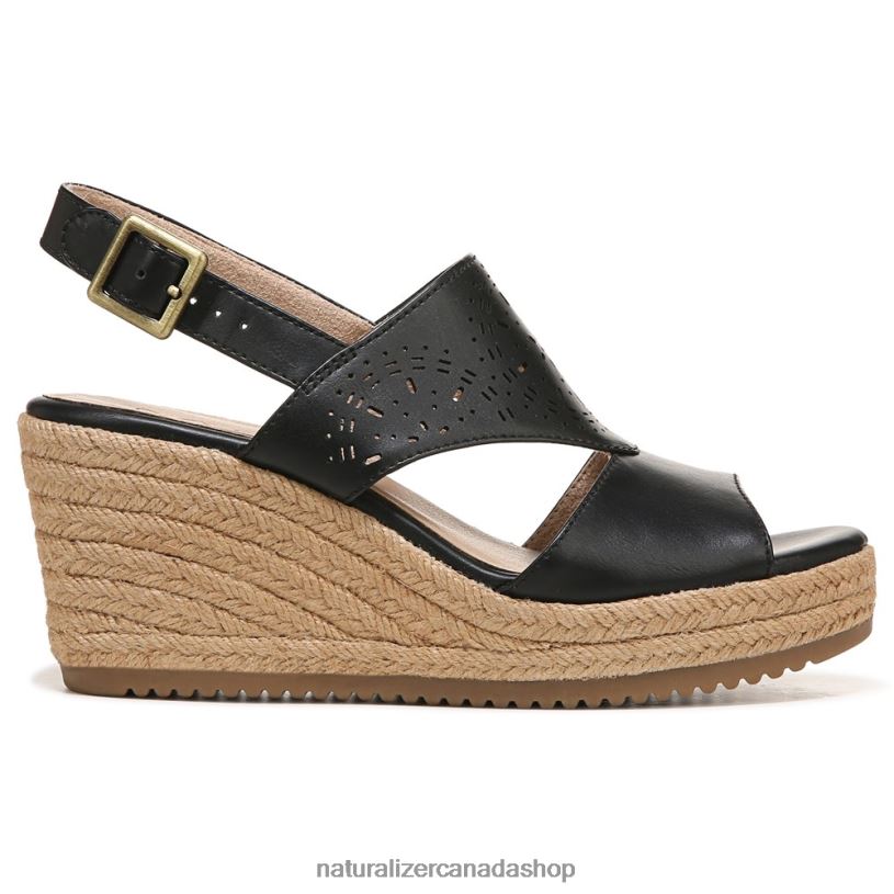 Sandals | CA Naturalizer Women Soul Ocean Espadrille Sandal Black Synthetic 8LFNB578