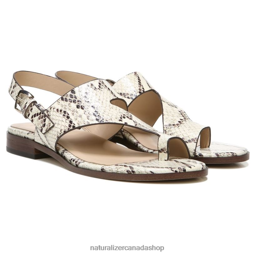 Sandals | CA Naturalizer Women 27 Edit Eris Sandal Ivory Cobra Leather 8LFNB611