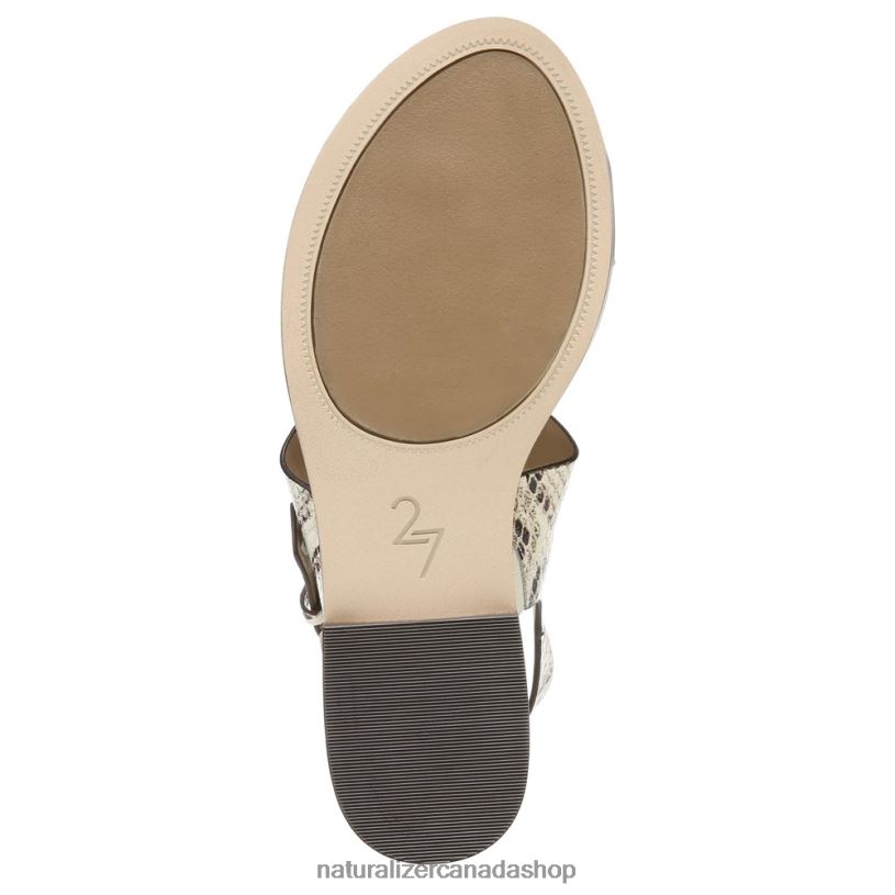 Sandals | CA Naturalizer Women 27 Edit Eris Sandal Ivory Cobra Leather 8LFNB611