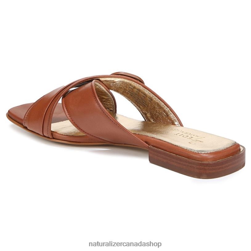 Sandals | CA Naturalizer Women 27 Edit Naia Slide Sandal English Tea Brown Leather 8LFNB229
