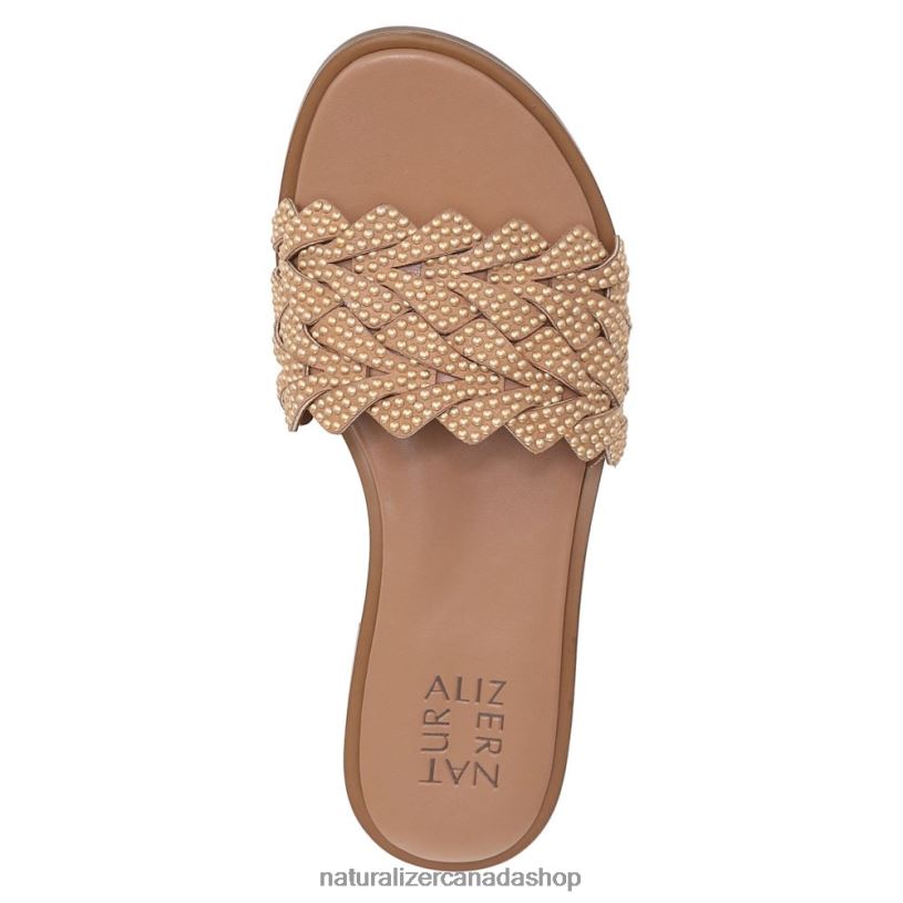 Sandals | CA Naturalizer Women Fernanda Sandal Cookie Dough Beige Fabric 8LFNB346