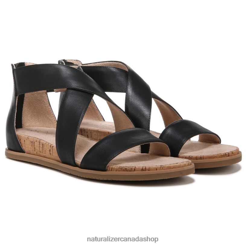 Sandals | CA Naturalizer Women Soul Cindi Sandal Black Leather 8LFNB610
