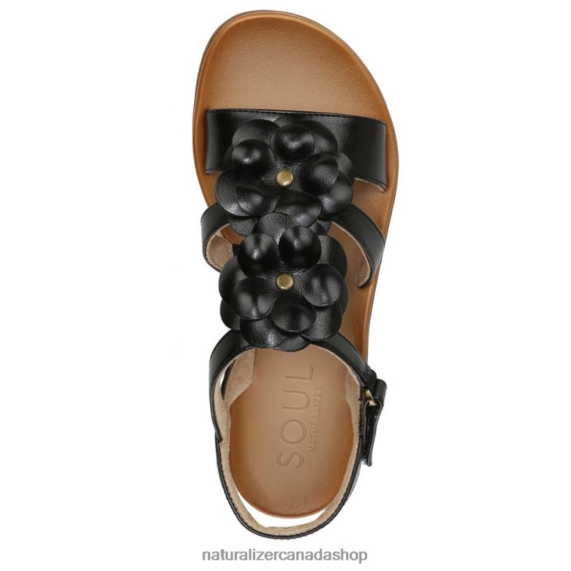 Sandals | CA Naturalizer Women Soul Sing 2 Sandal Black Manmade 8LFNB387