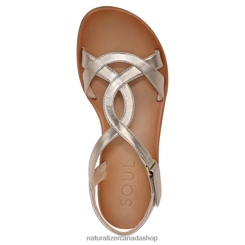 Sandals | CA Naturalizer Women Soul Solo Sandal Warm Silver Synthetic 8LFNB565