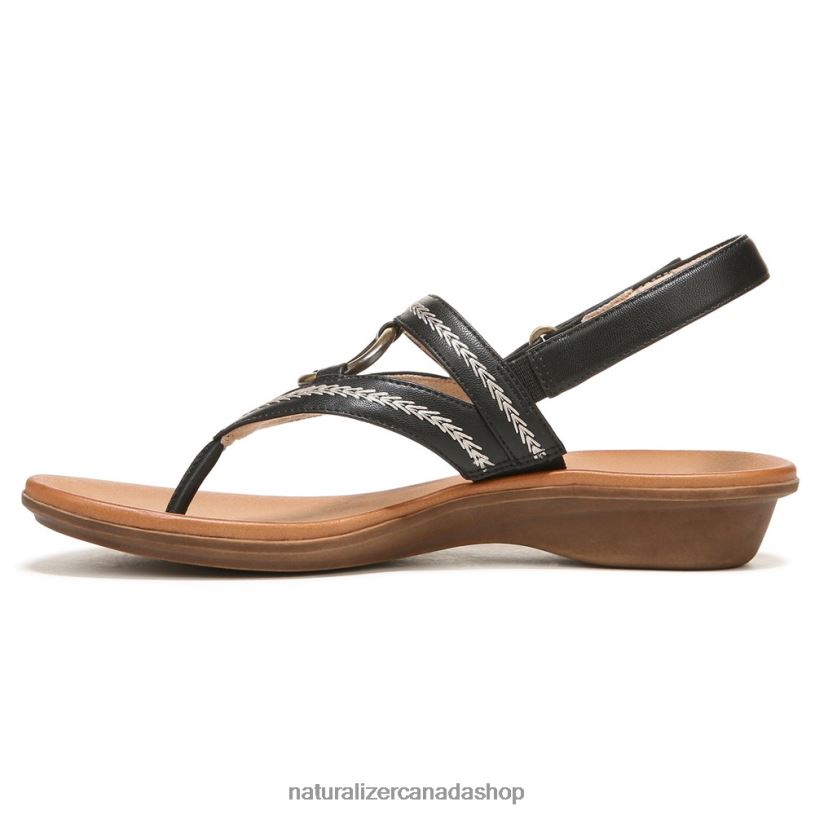 Sandals | CA Naturalizer Women Soul Sunny Sandal Black Smooth Synthetic 8LFNB555