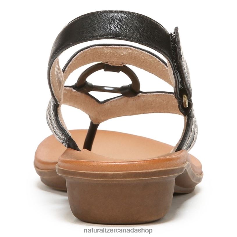 Sandals | CA Naturalizer Women Soul Sunny Sandal Black Smooth Synthetic 8LFNB555