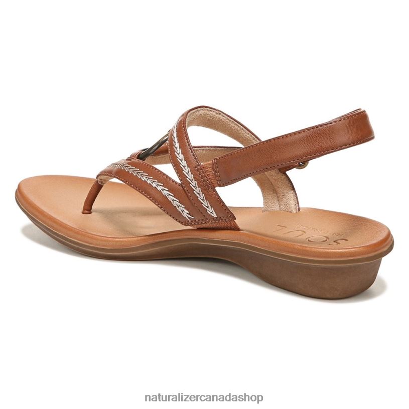Sandals | CA Naturalizer Women Soul Sunny Sandal Toffee Brown Synthetic 8LFNB557