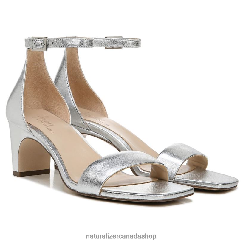 Sandals | CA Naturalizer Women 27 Edit Iriss Dress Sandal Silver Leather 8LFNB116