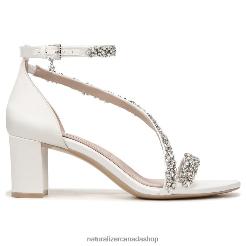 Sandals | CA Naturalizer Women Ahava Dress Sandal Silk White Fabric 8LFNB306
