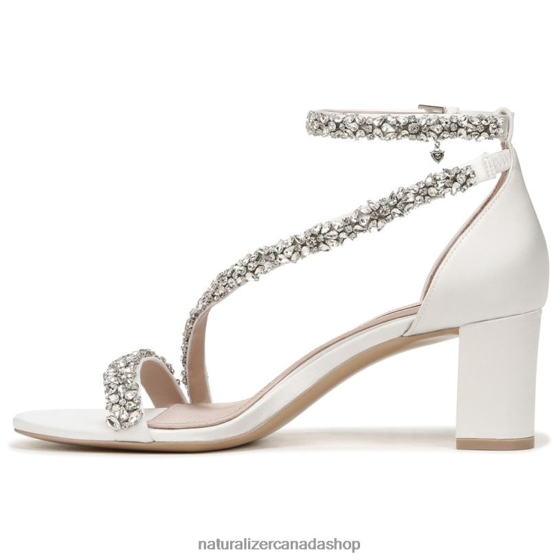 Sandals | CA Naturalizer Women Ahava Dress Sandal Silk White Fabric 8LFNB306