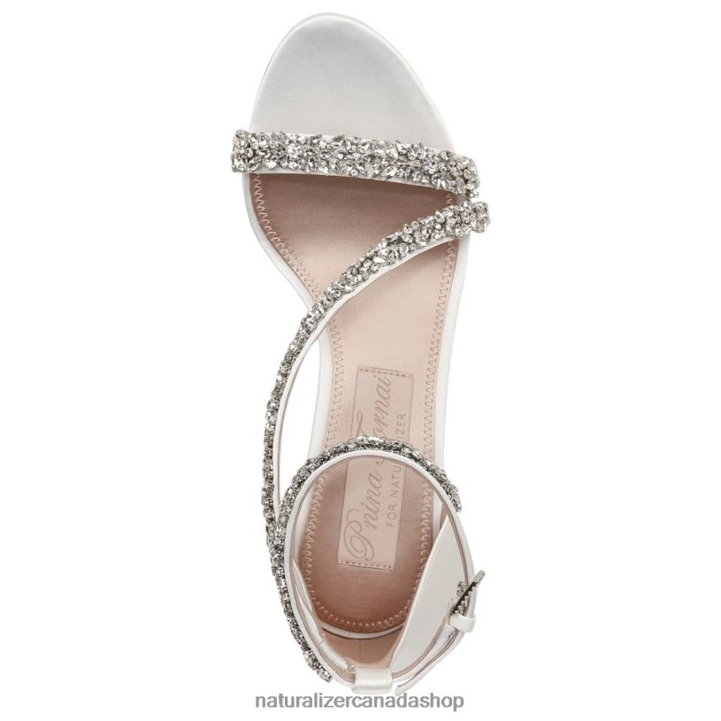 Sandals | CA Naturalizer Women Ahava Dress Sandal Silk White Fabric 8LFNB306