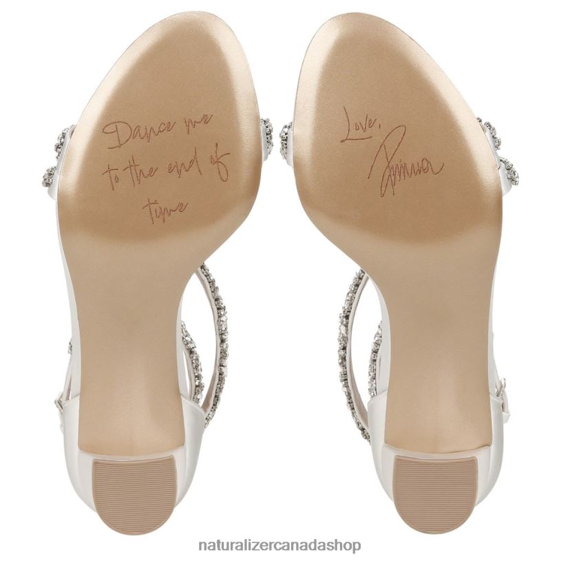 Sandals | CA Naturalizer Women Ahava Dress Sandal Silk White Fabric 8LFNB306