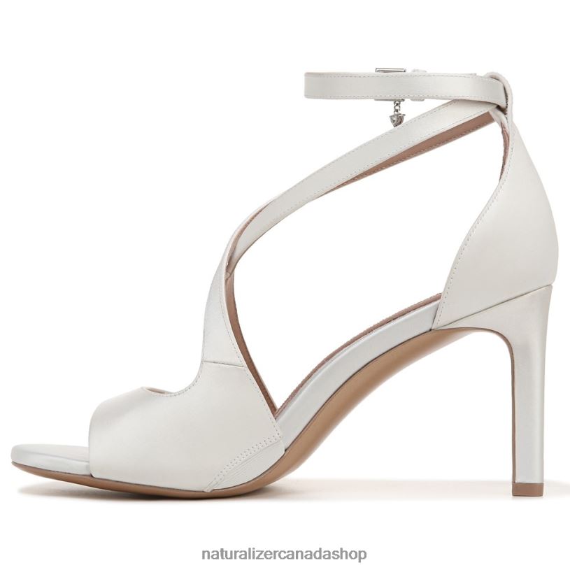 Sandals | CA Naturalizer Women Amor 2 Dress Sandal Silk White Fabric 8LFNB322