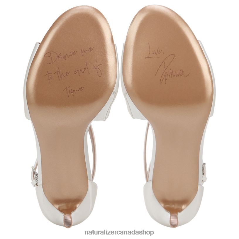 Sandals | CA Naturalizer Women Amor 2 Dress Sandal Silk White Fabric 8LFNB322