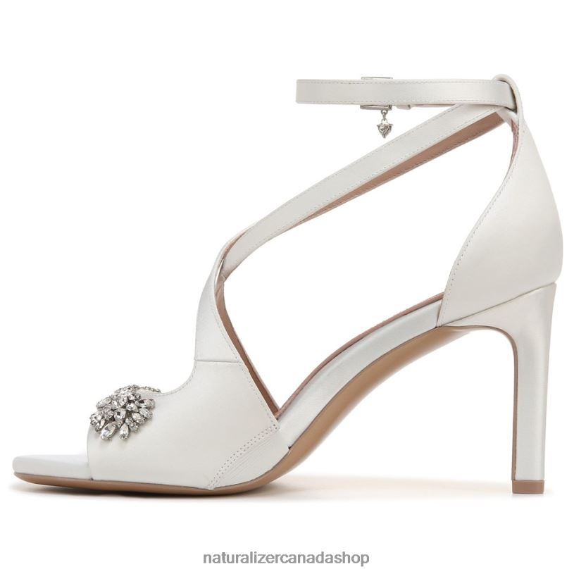 Sandals | CA Naturalizer Women Amor Dress Sandal Silk White Fabric 8LFNB299