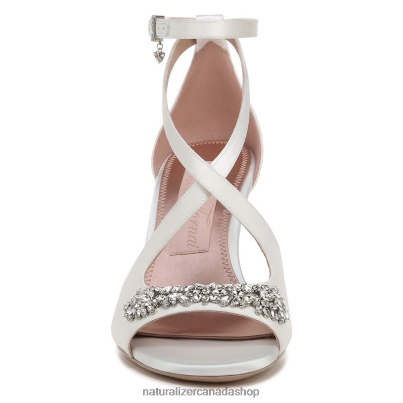 Sandals | CA Naturalizer Women Amor Dress Sandal Silk White Fabric 8LFNB299