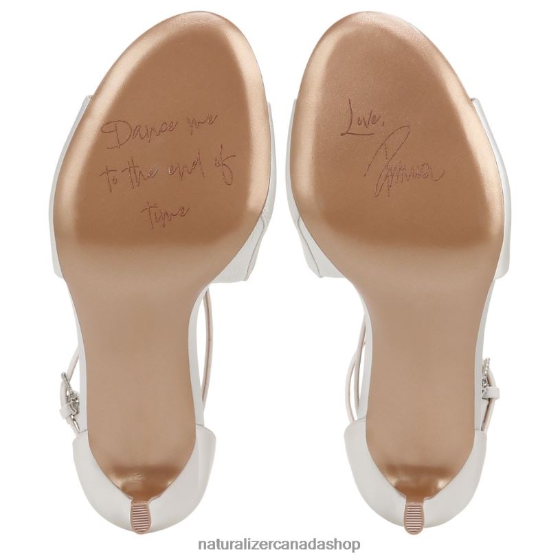 Sandals | CA Naturalizer Women Amor Dress Sandal Silk White Fabric 8LFNB299