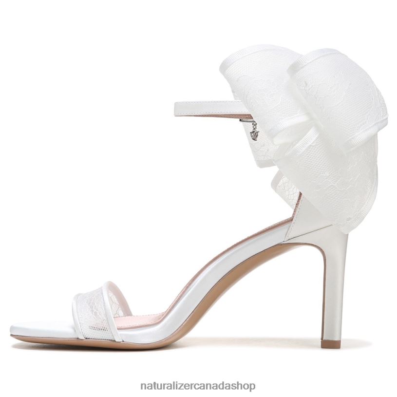 Sandals | CA Naturalizer Women Amour Dress Sandal Silk White Fabric 8LFNB313