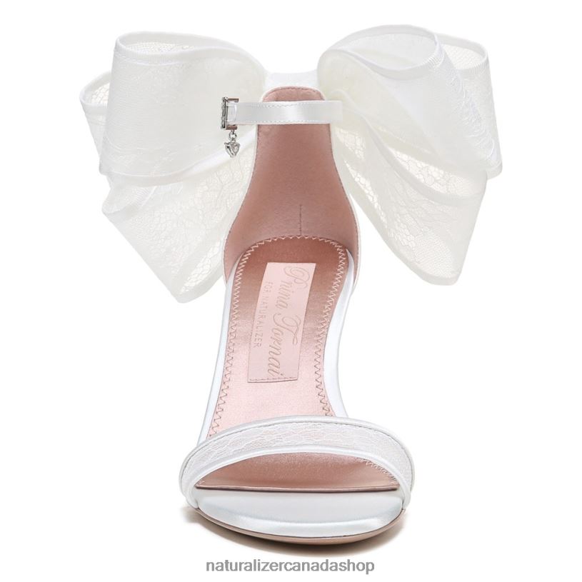 Sandals | CA Naturalizer Women Amour Dress Sandal Silk White Fabric 8LFNB313