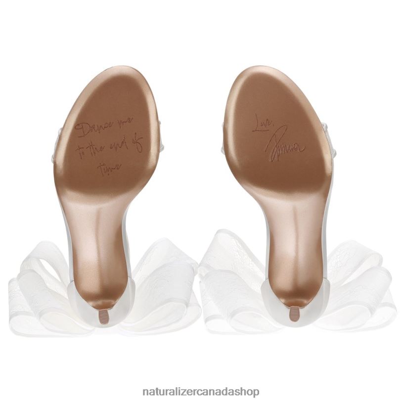 Sandals | CA Naturalizer Women Amour Dress Sandal Silk White Fabric 8LFNB313